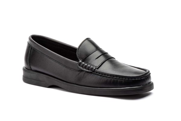 SLIPPER | HERREN PENNY-LOAFER "KIOWA-MOKASSIN" - NEGRO | SCHWARZ